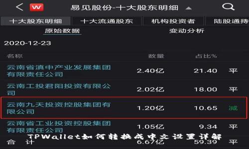 TPWallet如何转换成中文设置详解
