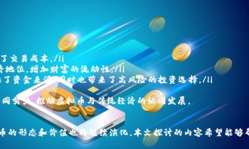   虚拟币的价值探究：数字货币的未来与机遇 / 
 guanjianci 虚拟币, 数字货币, 加密货币 /guanjianci 

引言
在近年来，虚拟币作为一种新兴的金融工具迅速崛起，吸引了无数投资者和科技爱好者的关注。随着比特币、以太坊等数字货币的广泛传播，越来越多的人开始关注虚拟币的价值及其未来的发展潜力。本文将对虚拟币的价值进行深入探讨，分析其背后的技术、经济和社会因素。

虚拟币的基本概念和背景
虚拟币，即常说的数字货币，是一种基于区块链技术的非实物货币。最初的比特币于2009年由中本聪创造，它使用了一种去中心化的技术，使得交易可以在没有第三方干预的情况下安全、匿名地完成。随着区块链技术的发展，越来越多的数字货币相继上线，各自拥有不同的功能和应用场景。

虚拟币的价值构成要素
虚拟币的价值并不是单一的，它的形成有多个因素的共同作用，包括但不限于：
ul
    listrong稀缺性：/strong许多虚拟币（如比特币）具有固定的总量限制，这使得其稀缺性成为提升价值的重要因素。/li
    listrong市场需求：/strong如同传统经济学原理，供需关系决定了虚拟币的市场价格。投资者和用户的需求越高，虚拟币的价格往往就越高。/li
    listrong技术创新：/strong虚拟币所基于的区块链技术以及其特有的共识算法和智能合约功能，都在一定程度上影响其价值的认知。/li
    listrong法律与政策环境：/strong政府对数字货币的监管政策会对其价格产生深远影响。合法的框架会促进其接受度，而严格的监管可能抑制市场活力。/li
    listrong社区支持：/strong一些虚拟币有强大的社区背景，社区的活跃程度和支持度往往决定了其价值的稳定性与增长潜力。/li
/ul

与传统货币的比较
虚拟币和传统货币（如美元、欧元）的主要区别在于其背后的支持机制。传统货币通常由国家或中央银行发行，并受到其政策和经济环境的影响，而虚拟币则是去中心化的，没有发行机构。
这种去中心化的特性为虚拟币提供了一种抗审查的能力，特别是在一些政治不稳定的国家，虚拟币为用户提供了逃避某些限制的工具。同时，虚拟币的交易成本往往低于传统金融系统，交易速度也有显著提升。

虚拟币的应用场景
虚拟币的使用场景日益丰富，以下列举几个关键应用：
ul
    listrong支付工具：/strong一些商家开始接受虚拟币作为支付手段，用户可以使用虚拟币进行在线和线下购物。/li
    listrong投资工具：/strong投资者可以通过买卖虚拟币获取收益，因此虚拟币被广泛视为一种新兴的投资资产。/li
    listrong智能合约：/strong以太坊等平台允许开发者在其区块链上创建智能合约，应用于各种行业，包括保险、房地产和金融服务。/li
    listrong去中心化金融（DeFi）：/strong借贷、投资和交易等领域的去中心化金融应用正在蓬勃发展，使得用户能够在没有中介机构的情况下进行金融交易。/li
    listrong非同质化代币（NFT）：/strongNFT的兴起使得虚拟币在艺术、音乐和游戏等领域得到了新的应用，推动了文化产品的数字化。/li
/ul

常见问题及其详细解答

问题一：虚拟币的投资风险有哪些？
虚拟币投资吸引了不少人，然而与其高回报相伴的是高风险。以下是几个主要风险：
ul
    listrong市场波动风险：/strong虚拟币市场波动性极大，价格可能在短时间内大幅上涨或下跌。因此，投资者需要在投资前进行充分研究。/li
    listrong技术风险：/strong虚拟币的交易和存储都是依赖于高科技，技术问题或黑客攻击可能导致资产损失。/li
    listrong政策风险：/strong各国的监管政策不同，一些国家可能会采取限制或禁止措施，直接影响虚拟币的价值和流通。/li
    listrong欺诈和骗局：/strong虚拟币领域相对新，缺乏有效监管，投资者需要警惕各种诈骗行为，不轻易相信来路不明的项目或投资机会。/li
/ul
综上所述，投资虚拟币需要谨慎行事，建议投资者在进入市场前做好风险评估与投资规划。

问题二：虚拟币和区块链技术的关系是什么？
区块链技术是虚拟币的基础。虚拟币采用区块链进行交易记录，该技术的特征包括：
ul
    listrong去中心化：/strong没有中央管理方，交易记录存储在网络每个节点，使得数据难以篡改。/li
    listrong透明性：/strong区块链上的数据对所有参与者公开，任何人都可以查看交易记录，提高了系统的透明度。/li
    listrong安全性：/strong区块链使用密码学方法确保数据的安全，防止伪造和盗用。/li
/ul
未来，区块链不止于虚拟币，还可被广泛应用于供应链管理、金融服务、医疗健康等领域，其对传统行业的影响正在逐渐深化。

问题三：虚拟币是否会取代传统货币？
虚拟币是否会取代传统货币至今尚无定论。尽管虚拟币具备了一些优于传统货币的特性，但也存在自身的局限性：
ul
    listrong市场的接受度：/strong全球范围内，很多企业和个体尚未接受虚拟币作为支付手段，普通人仍以传统货币为主。/li
    listrong法律与监管：/strong各国对虚拟币的监管政策不同，有的国家支持，有的则禁止。这种不确定性使得虚拟币很难作为传统货币的替代品。/li
    listrong波动性：/strong传统货币通常受国家经济基础和政策的影响，价值相对稳定，而虚拟币的高波动性使得其作为储值工具的吸引力降低。/li
/ul
因此，虽然虚拟币在支付、投资等方面有独特优势，但它取代传统货币依然面临重重挑战。

问题四：未来虚拟币的趋势是什么？
虚拟币的未来趋势可以从多个方面来看：
ul
    listrong技术不断演进：/strong随着区块链技术的发展，虚拟币的效率、安全性将不断提升，同时新的虚拟币和应用将不断涌现。/li
    listrong更广泛的接受度：/strong随着商业化应用的增加，越来越多的企业会选择接受虚拟币作为支付手段，从而推动虚拟币的使用和认知普及。/li
    listrong政策的日渐成熟：/strong政府和监管机构会逐步完善相关法律法规，提高行业的透明度和规范性，为虚拟币的健康发展创造良好环境。/li
/ul
综上所述，虚拟币的前景广阔，但也需要重视其中的风险和挑战，以便在机遇中把握未来趋势。

问题五：虚拟币如何影响经济体系？
虚拟币的兴起已开始影响传统经济体系，主要体现在以下几点：
ul
    listrong支付体系变革：/strong虚拟币提供了一种新的支付方式，减少传统银行和支付机构的中介角色，降低了交易成本。/li
    listrong财富重新分配：/strong由于虚拟币的机会相对公平，某些低收入群体可以通过投资虚拟币改变其经济地位，增加财富的流动性。/li
    listrong风险投资的创新：/strong虚拟币促生了一种新的融资方式——ICO（首次代币发行），为初创公司提供了资金来源，同时也带来了高风险的投资选择。/li
/ul
总的来说，虚拟币正在推动传统经济体系的转型，但其长远影响仍需时间来验证。面对挑战，政府、企业和投资者应共同努力，推动虚拟币与传统经济的协同发展。

结论
虚拟币的价值体现了技术创新、市场需求、法律环境等多重因素，随着未来技术的不断演进和市场环境的变化，虚拟币的形态和价值也将继续演化。本文探讨的内容希望能够帮助读者更深入地理解虚拟币的价值及其潜在影响，做出更明智的投资决策。